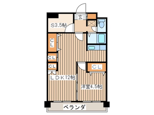 ニュ－更科ビルの物件間取画像